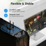 WAVLINK WN693X1 With 4x3dBi High Gain Antenna Magnetic Base AX1800 Dual Band USB WiFi 6 Adapter - Image 3