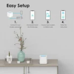 WAVLINK WN535M2 For Home Office 2pcs Mesh Wireless Router AC1200 Dual Band WiFi Signal Booster - Image 3