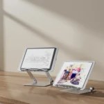 AP-2DB With Book Clips Portable Folding Laptop Adjustable Hollow Heat Dissipation Stand - Image 3