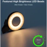 VLOGLITE W36 Mini LED Cell Phone Fill Light With Makeup Mirror Magnetic Selfie Ring Light - Image 6