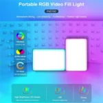 VLOGLITE PAD192RGB For DSLR Camera Gopro LED Camera Fill Light RGB Full Color Photography Lighting - Image 2
