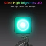 VLOGLITE W-S6 Magnetic Mini Full Color RGB LED Camera Light Sunset Atmosphere Lamp - Image 3