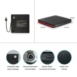 BT669 USB3.0 Laptop CD / DVD Burner Player Optical Drive Case External DVD Drive Enclosure - Image 5