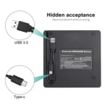 BT689 Portable DVD Burner External Optical Drive CD Player Win10 USB Optical Drive Recorder - Image 6