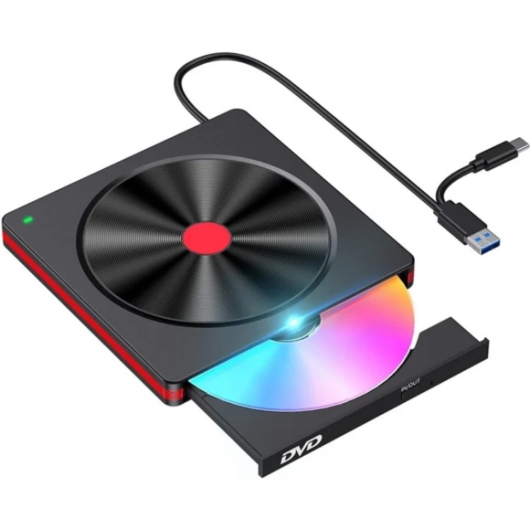 SYA0023660.webp 048 Type-C Optical Drive Portable DVD-RW External USB Optical Drive Laptop DVD Burner - Image 1