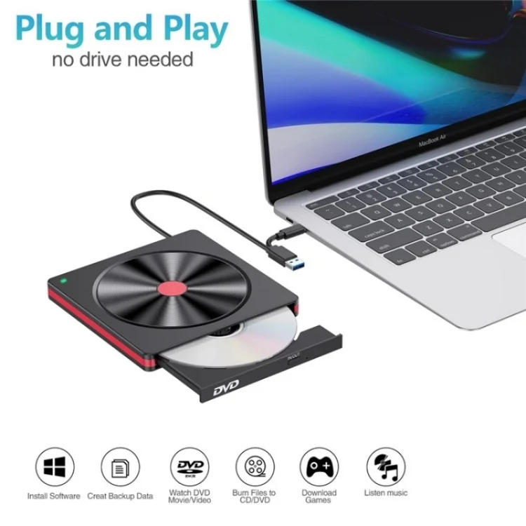 SYA0023660_2.webp 048 Type-C Optical Drive Portable DVD-RW External USB Optical Drive Laptop DVD Burner - Image 3