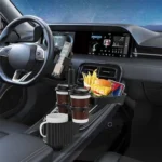 A06 Multifunctional Car Cup Mug Bottle Holder Mobile Phone Mount Stand Food Snack Tray Table - Image 3