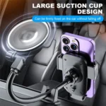 X034 Universal Truck Bus Dashboard Flexible Adjustable Windshield Suction Cup Car Phone Holder - Image 3