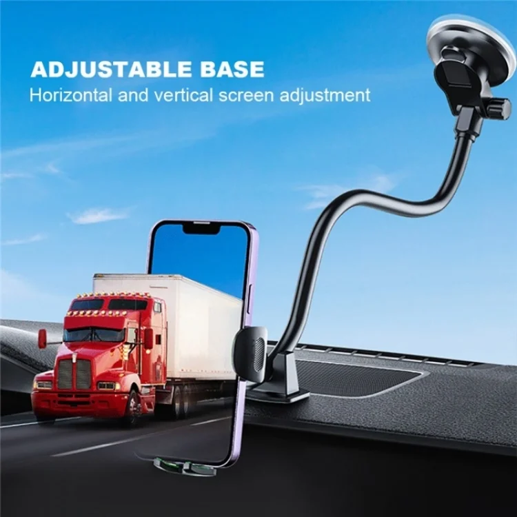 SYA0023744_B5.webp X034 Universal Truck Bus Dashboard Flexible Adjustable Windshield Suction Cup Car Phone Holder - Image 6