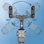 R010 Universal Vehicle Rearview Mirror Phone Holder Multifunctional Retractable Cell Phone Car Mount - Image 4