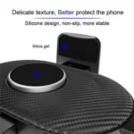 D40+105+K5 Carbon Fiber Texture Car Suction Cup Telescopic Arm Phone Holder Windshield Dashboard - Image 3