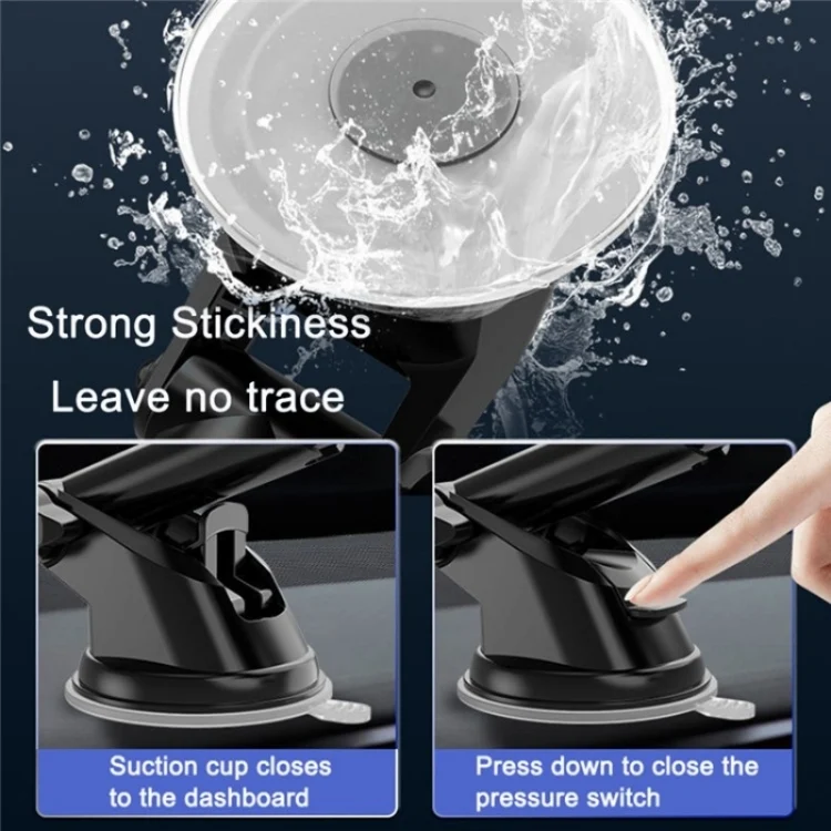 SYA0023780_4.webp D40+105+K5 Carbon Fiber Texture Car Suction Cup Telescopic Arm Phone Holder Windshield Dashboard - Image 5