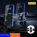 D46+101+K5 Universal Suction Cup Car Center Console Phone Mount Bracket With Telescopic Arm - Image 2