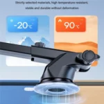 D46+101+K5 Universal Suction Cup Car Center Console Phone Mount Bracket With Telescopic Arm - Image 5