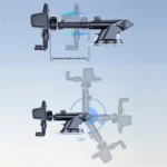 D39+105 With Air Vent Clip Suction Cup Base Telescopic Arm Automatic Clamp Car Phone Holder Bracket - Image 6