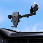 D39+105 With Air Vent Clip Suction Cup Base Telescopic Arm Automatic Clamp Car Phone Holder Bracket - Image 7