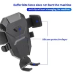 D25+105+K5 Auto Locking Car Phone Clip Telescopic Suction Cup Dashboard Phone Mount Holder - Image 3