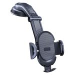 ES33 Car Mobile Phone Holder Bracket Carbon Fiber 360 Degree Rotation Suction Cup Mount
