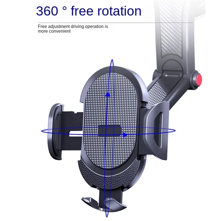 SYA0023788_B2.webp ES33 Car Mobile Phone Holder Bracket Carbon Fiber 360 Degree Rotation Suction Cup Mount - Image 3