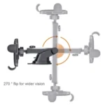D-43+128+120 Multi-functional Car Air Vent Dashboard Telescopic Suction Cell Phone Mount - Image 3