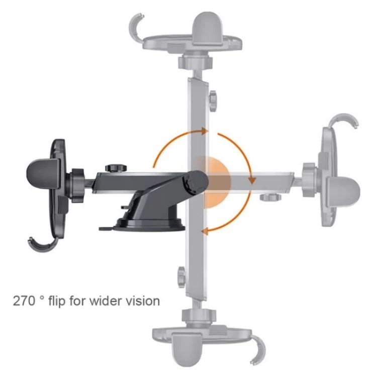 SYA0023790_2.webp D-43+128+120 Multi-functional Car Air Vent Dashboard Telescopic Suction Cell Phone Mount - Image 3