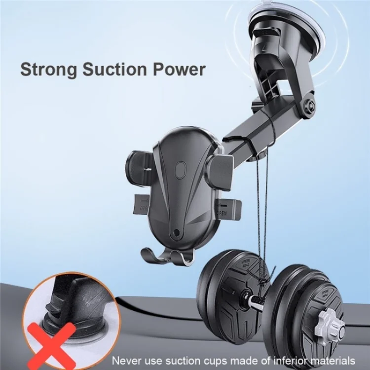 SYA0023790_4.webp D-43+128+120 Multi-functional Car Air Vent Dashboard Telescopic Suction Cell Phone Mount - Image 5
