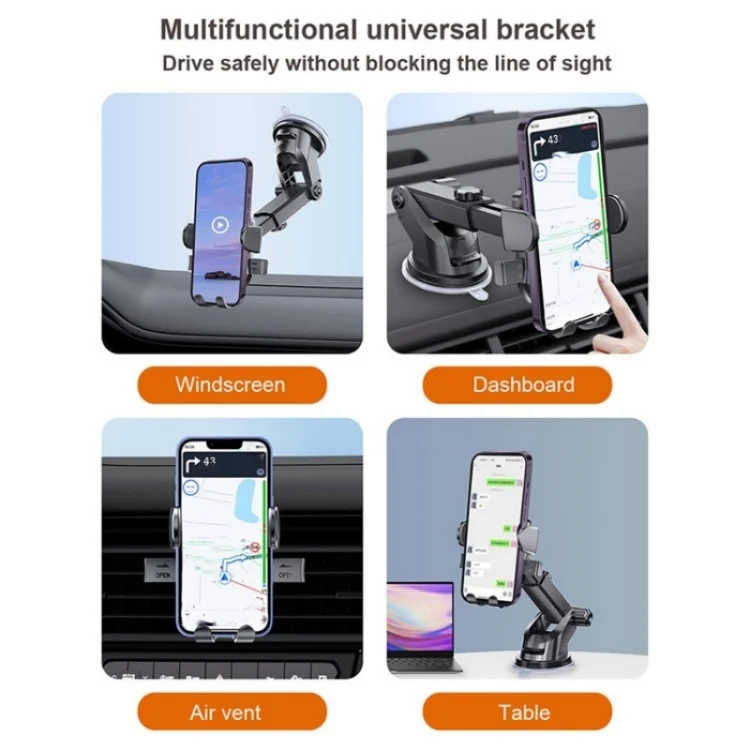 SYA0023790_5.webp D-43+128+120 Multi-functional Car Air Vent Dashboard Telescopic Suction Cell Phone Mount - Image 6