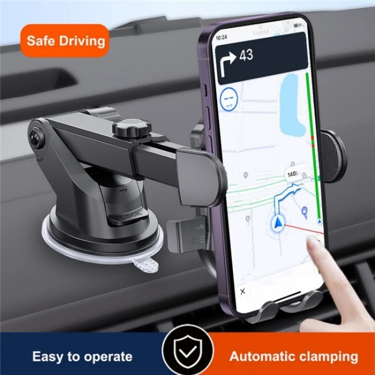 SYA0023790_6.webp D-43+128+120 Multi-functional Car Air Vent Dashboard Telescopic Suction Cell Phone Mount - Image 7