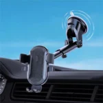 D48+105+K5 Brushed Pattern Car Dashboard Windshield Telescopic Suction Cup Air Vents Phone Mount - Image 5