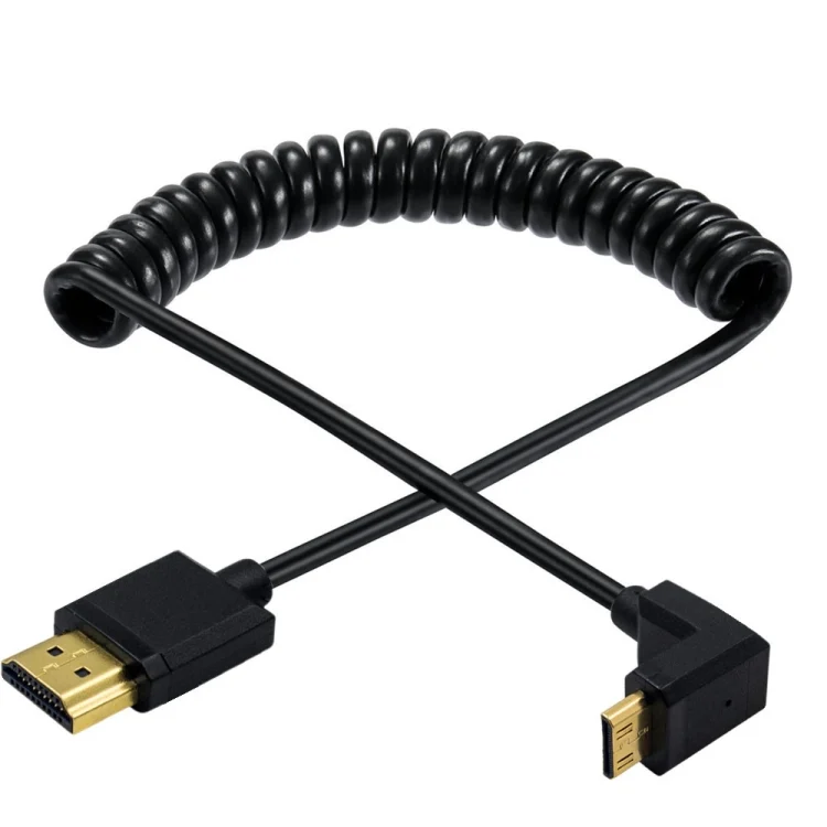SYA0023851_B1.webp JUNSUNMAY 4K 60Hz Mini HDMI Male to HDMI 2.0V Male Spring Cable - Image 2