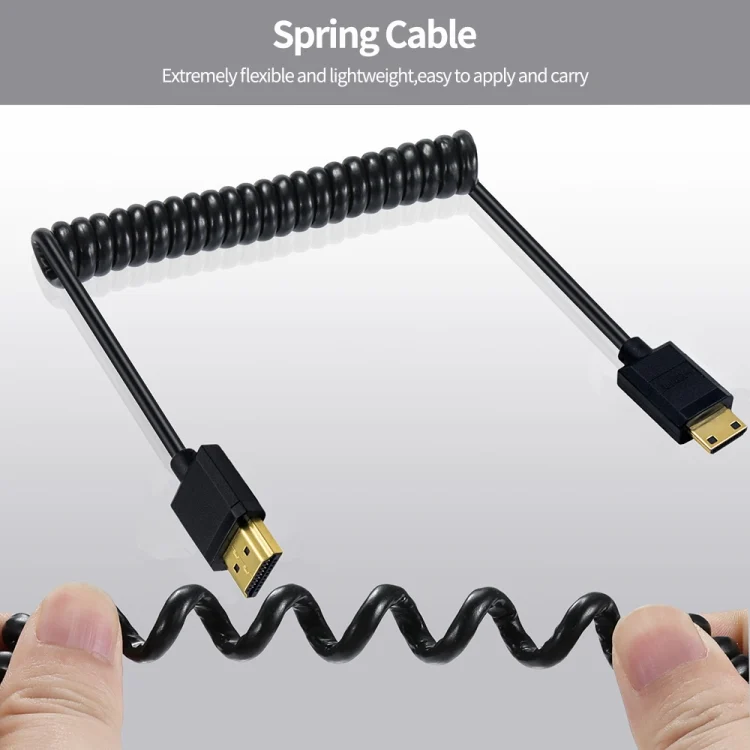 SYA0023851_B3.webp JUNSUNMAY 4K 60Hz Mini HDMI Male to HDMI 2.0V Male Spring Cable - Image 4