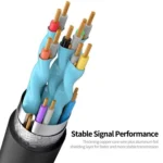 JUNSUNMAY 4K 60Hz HDMI Male to Male HDMI 2.0V Elbow Head Spring Cable - Image 3