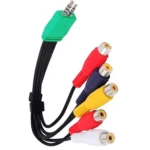 JUNSUNMAY 0.3m 3.5mm + 2.5mm Male to 5 x RCA Female AV Cable Cord for Samsung TV BN39-01154W - Image 5