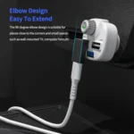 ENKAY 90 Degree Right Angle USB 3.0 Male to Type-C Female Adapter Converter - Image 3