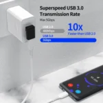 ENKAY 90 Degree Right Angle USB 3.0 Male to Type-C Female Adapter Converter - Image 4