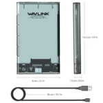 WAVLINK ST239 USB3.0 Transparent SATA External Solid-state SSD 2.5-inch Mobile Hard Disk Case - Image 2