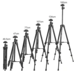 YUNTENG VCT-580 DSLR Camera Telescopic Tripod Mount with 1 / 4 Screw - Image 6