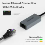 WAVLINK NWU329GC Type-C to RJ45 LAN Network Cable Converter Gigabit Ethernet Adapter - Image 5