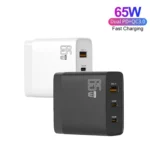 GAN 65W PD45W Dual Type-C+QC3.0 USB Multi Compatible Laptop Adapter - Image 2