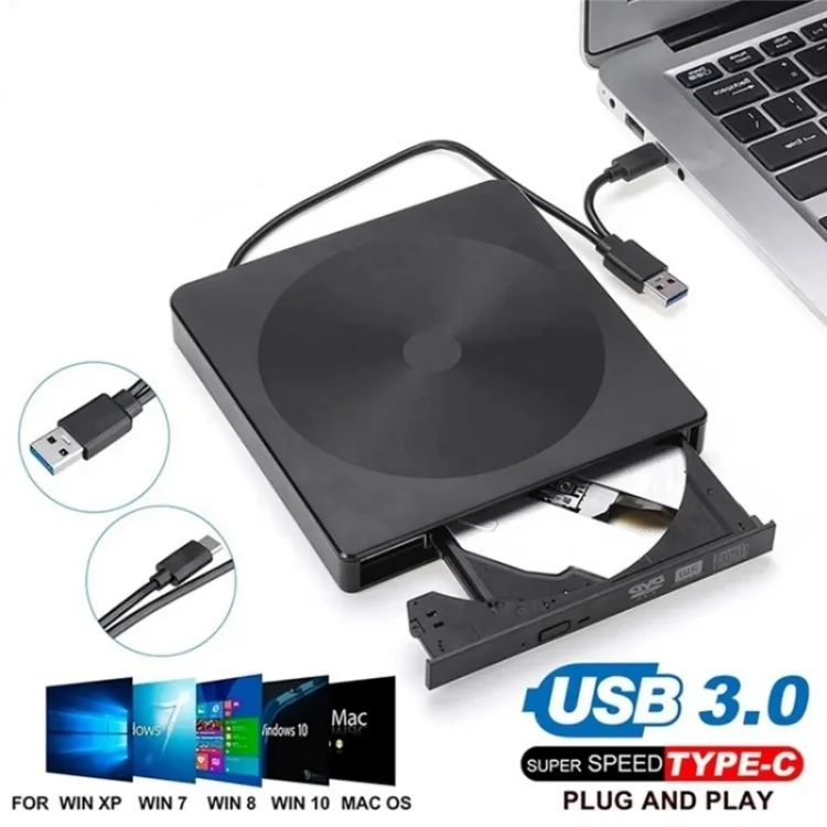 SYA0024104_3.webp YJ895 High Speed DVD Burner Type-C Computer Laptop External Optical Drive Burner - Image 4