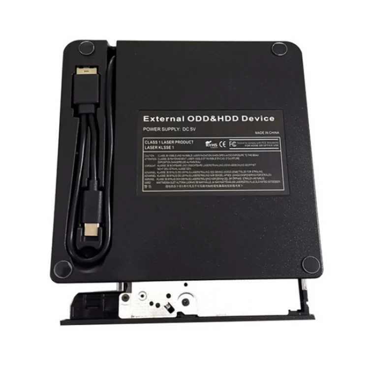 SYA0024105_2.webp TG30N CD VCD Reader Burner Zebra-stripe Design Laptop Computer External DVD Drive - Image 3