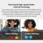 LB-LINK BL-WN650BT 650M Dual Band Wireless Adapter Bluetooth WiFi 2-in-1 Network Card - Image 5