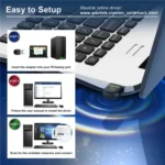 WAVLINK WN691A1F 5GHz / 2.4GHz Wireless Dongle AC650 USB 2.0 WiFi Adapter - Image 6