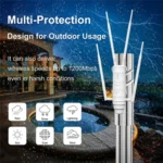 WAVLINK WN572HE4D AC1200 4G LTE WiFi Dual Band 4 Detachable Antennas Router - Image 6