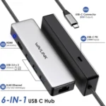 WAVLINK UHP3413 6 in 1 4K Thunderbolt 3 Type-C Devices Hub Adapter USB-C Docking Station - Image 2