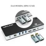 WAVLINK UTD21H 11 in 1 4K Dual DisplayPort Hub Converter Thunderbolt 3 Docking Station - Image 2