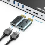 WAVLINK UTD21H 11 in 1 4K Dual DisplayPort Hub Converter Thunderbolt 3 Docking Station - Image 3