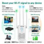 WAVLINK WN579X3 With 5dBi Antennas AC1200 Wireless Router 2.4G / 5G Dual Band WiFi Repeater - Image 4