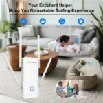 WAVLINK WN583AX1 Ethernet Port AX1800 WiFi6 1.8Gbps Dual Band WiFi Booster Wireless Router - Image 7