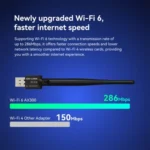 LB-LINK BL-WN300AX External High Gain Antenna WiFi 6 USB Wireless Network Adapter - Image 4